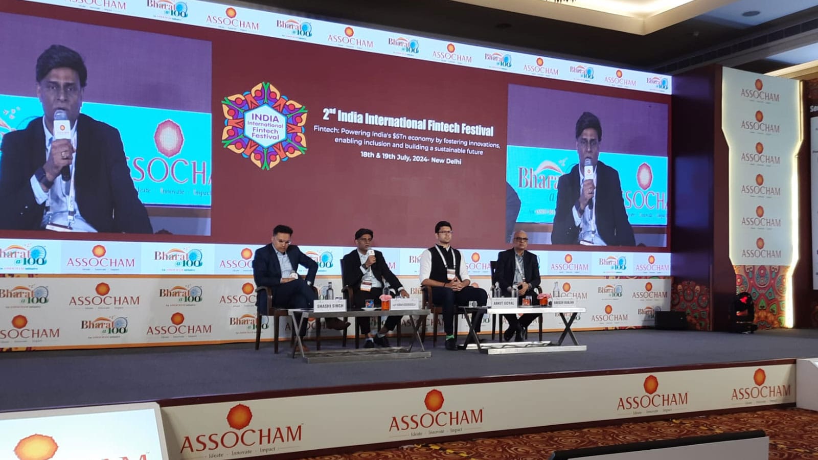 Ajay K Kodumagulla, CSO at 2nd India International Fintech Festival in New Delhi